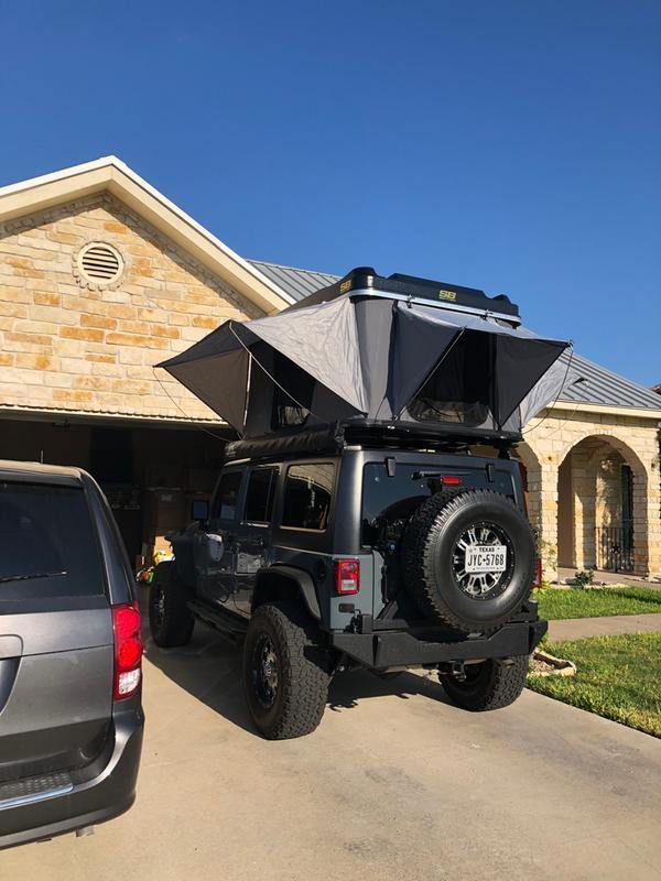 expedition roof tent Smittybilt Overlander Hard Shell Rooftop Tent