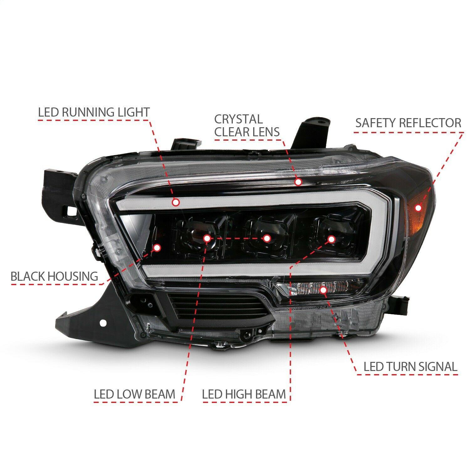 Anzo Led Plank Style Projector Headlights 2016+ Toyota Tacoma - Yota Nation