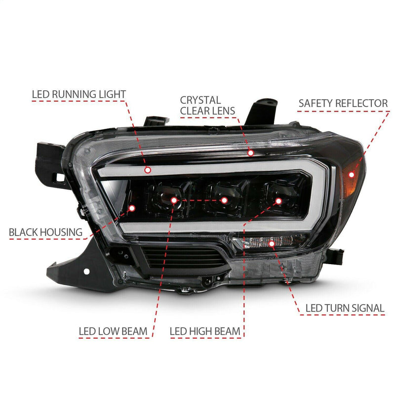 Load image into Gallery viewer, Anzo Led Plank Style Projector Headlights 2016+ Toyota Tacoma - Yota Nation
