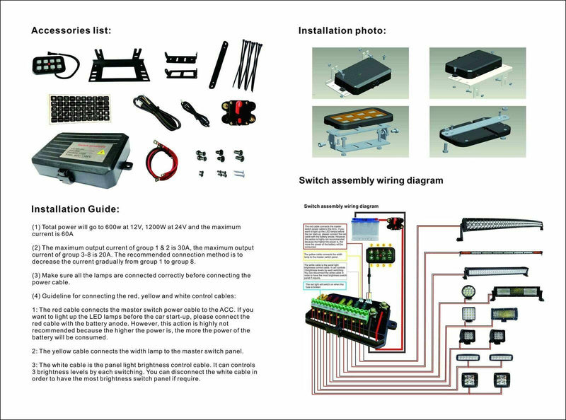Load image into Gallery viewer, 8 Gang Switch Panel and External Fuse Box - Yota Nation
