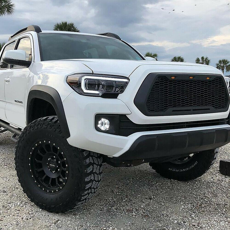 Load image into Gallery viewer, Raptor Style Matte Black Grille w/3 LED Lights - 2016+ Toyota Tacoma - Yota Nation
