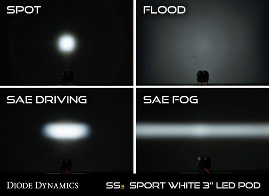 Stage Series 3" SAE/DOT Max Standard LED Pod (one) White/Yellow - Yota Nation